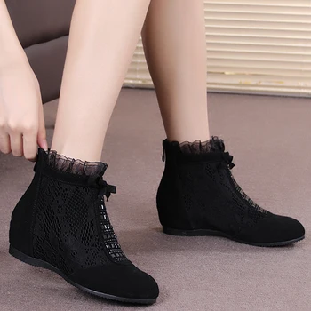 2017 women ankle boots female genuine leather autumn boots sy-1337