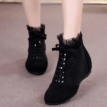 2017 women ankle boots female genuine leather autumn boots sy-1337