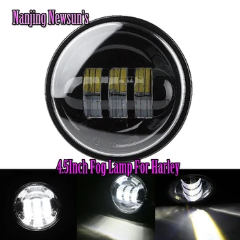2x 4.5Inch 30W Auto Driving Fog Lamp Lights For Harley Davidson Motorcycles 4 1/2