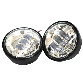 2x 4.5Inch 30W Auto Driving Fog Lamp Lights For Harley Davidson Motorcycles 4 1/2