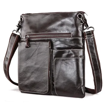 Genuine Leather Men Bags Nature Cowhide Leather Male Bag Men's Briefcase Shoulder Bags Man Messenger Cross Body Handbags