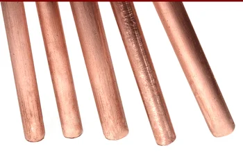 T2 copper straight bar diameter 30-50mm length 100mm good electrical Heat conduction Corrosion resistance easy to machine