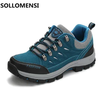 New Authentic Men Outdoor trekking boots Mountain Hiking Shoes Leisure Sports Shoes Male PU Women Sneakers