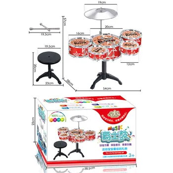 Drum Set Percussion Instrument Musical Toy Puzzle Early Toys for Children Kids