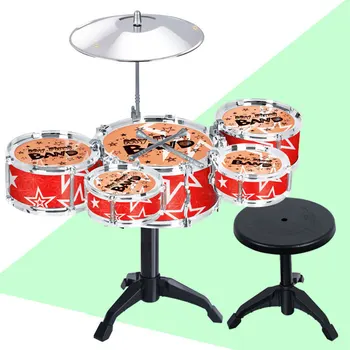 Drum Set Percussion Instrument Musical Toy Puzzle Early Toys for Children Kids