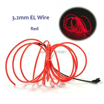 New design 3.2mm 20Meters 10 Colors Choice Energy saving EL wire Flexible Holiday Lighting Car Decorative With 12V Drives