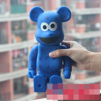 400% Be@rbrick 11 inch bearbrick Sesame COOKIE MONSTER PVC action figure medicom toy figure Toy Brinquedos Anime