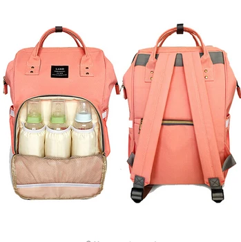 Landuo Fashion Mummy Maternity Nappy Bag Brand Large Capacity Baby Bag Travel Backpack Desiger Nursing Bag for Baby Care