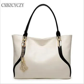 2017 Women Totes Bags Fashion Leisure Luxury Leather Famous Brands Design Women Handbag Shoulder bag Bolsos White