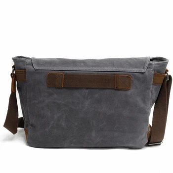 2017 New Men Messenger Bags waterproof Canvas Men vintage Handbags Travel shoulder Bags 14 inch laptop briefcase LI-1488