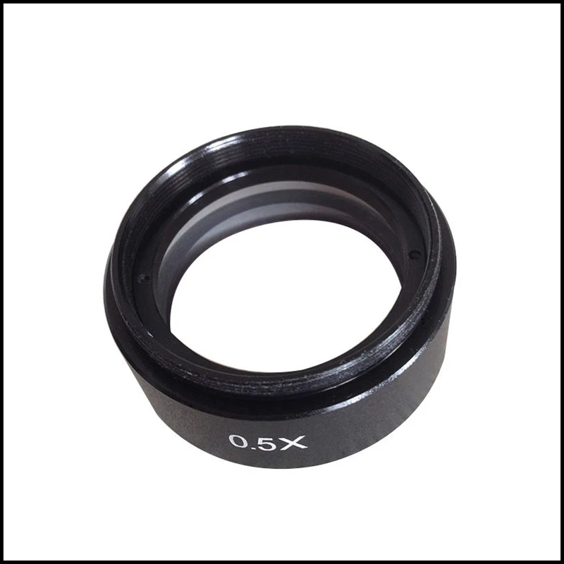 0.5X AUX Objective Barlow Reduction Lens for Stereo Microscope Thread M48 M42 M50