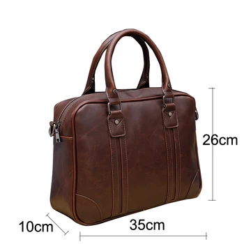 JASON TUTU Men tote bag Brand design purses and handbags Business 14 inch laptop bag Black hand bag bolsa B160