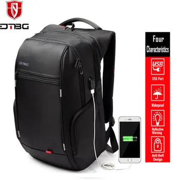 2017 DTBG Anti-Theft Business Men 15.6 17.3 inch Laptop Backpack for Macbook Pro Lenovo Dell acer Travel Backpack with USB Port