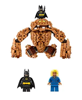 Lepin 07050 New 469Pcs Classic Movie Series The Rock Monster Clayface Splat Attack 70904 Building Blocks Bricks With