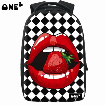 ONE2 New design beautiful Denim fashion colors teenagers polyester backpack high school students custom backpacks all printing