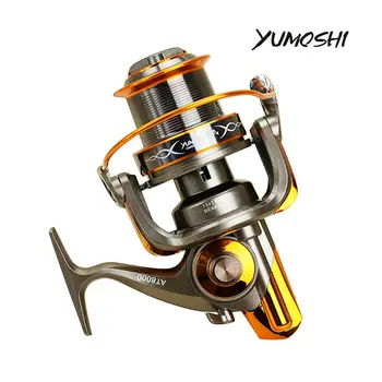 2017 NEW YUMOSHI 13+1 Ball Bearings CNC rocker arm Sea Spinning Fishing Reel