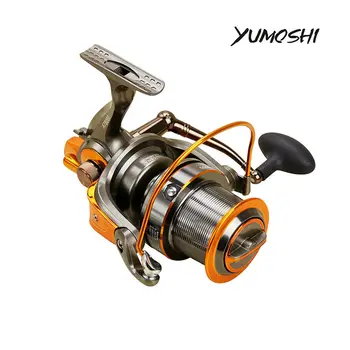 2017 NEW YUMOSHI 13+1 Ball Bearings CNC rocker arm Sea Spinning Fishing Reel