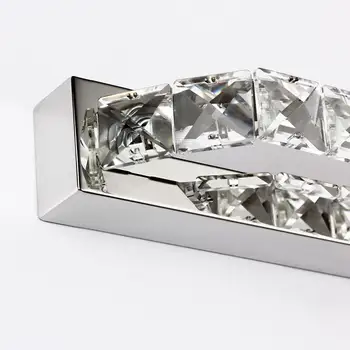 ECOBRT 10W Crystal Wall Lamps 40CM Long LED Bathroom Mirror Bar Lights Fixture Indoor 110V / 220V AC