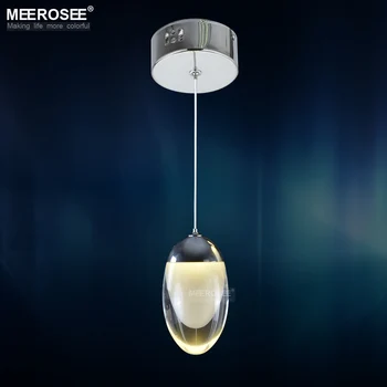 Small Acrylic LED Chandelier Lighting fixture Oval LED Light for living room Aisle corridor Hanging lamparas de techo lamp