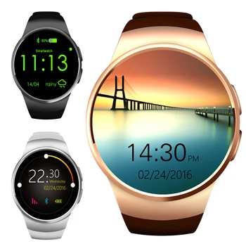 Fashion Round Screen Bluetooth Smart Watch Support SIM TF Card Heart Rate Wristwatch for IOS and Android phone huawei samsung