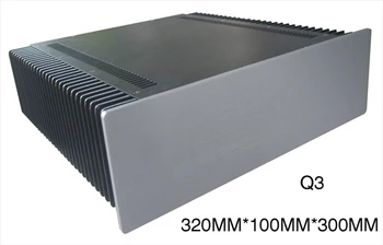 AMP case 320*100*300mm Q3 aluminum panel amplifier chassis / Preamp / Class A amplifier case / AMP Enclosure / case / DIY box