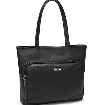 2017 Designer Women PU Leather Handbags Large Shoulder Bag Ladies Tote Bags Black Casual Shopping Bag