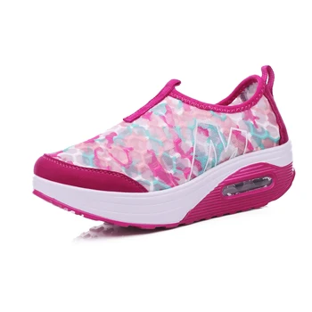 Women Walking Shoes Breathable Sneakers Wedge Platform Shook Shake Summer Spring Shoes Zapatillas Deportivas Zapatos Mujer