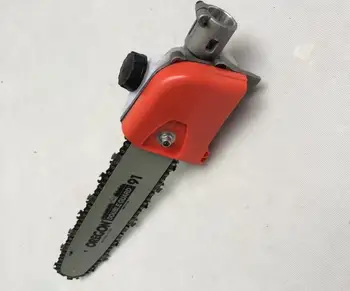 Pole chainsaw head ,pole pruner chainsaw parts ,long reach chainsaw head with 12inches Oregon bar and chain factory selling