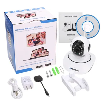 SunEyes SP-V710W/V1810W P2P Pan/Tilt Wireless Wifi HD IP Camera with 720P /1080P Support TF Memory Night Vision Two way audio