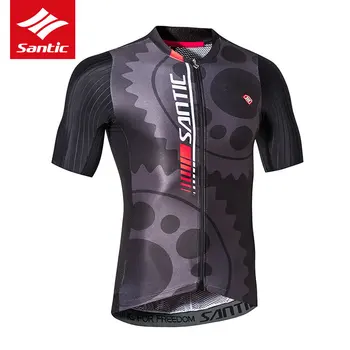 Santic Cycling Jersey Short Sleeve 2017 Mini P-Cloth Bike Top Shirt Clothing Riding Racing Bicycle Jerseys Cycling Skinsuit Men