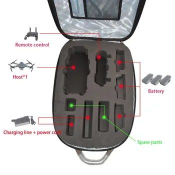 RCYAGO 2017 Wear-Resistant Black Drone Bag Hardshell Backpack For DJI Mavic Pro Drone Quadcopter