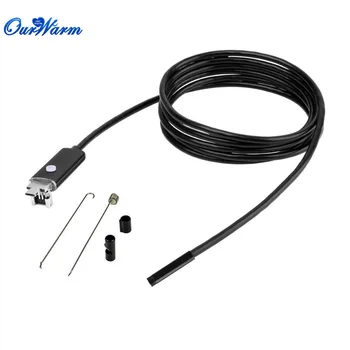 30pcs Black/Gold 2 in 1 5.5mm Lens 6 LED Android USB Endoscope Camera Borescope Inspection Camera with 2m Length Cable