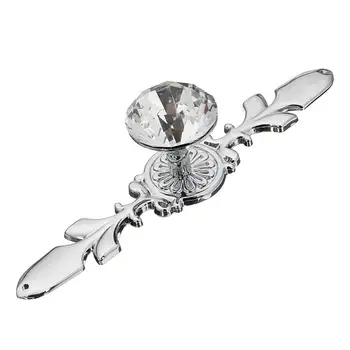 Excellent Quality Durable Glass Diamond Crystal Dresser Knobs Wardrobe Drawer Pulls Handle Cabinet Door 4 Types Newest
