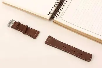 Black Brown Cowhide Genuine Leather Strap Watch Band for Apple Watch Series 2 & Apple Watch Sport Edition 1st Wristband 42/38mm