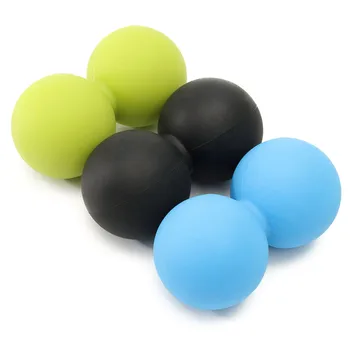 Silicone Double Lacrosse Ball Mobility Myofascial Trigger Point Yoga Massage Messager Ball Gym Fitness Ball For Body Building