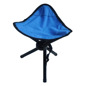 2017 Blue Outdoor Chair Camping Stools Portable Foldable Triangular Fishing Picnic Beach H193-3