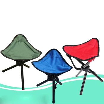 2017 Blue Outdoor Chair Camping Stools Portable Foldable Triangular Fishing Picnic Beach H193-3