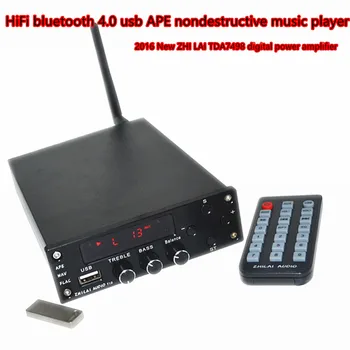 USB MP3 music player Digital HIFI Power Amplifier Bluetooth 4.0 2x70W Audio AMP Dual Channel + Power Supply ZHILAI T10