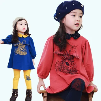2013 new and hot style Children's clothing sets  cotton cartoon long-sleeve set+ top legging