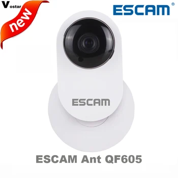 ESCAM Ant QF605 mini wireless ip camera 3.6mm Lens support WIFI/ONVIF two way audio with motion detection Support Mobile View