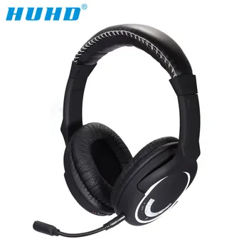 HUHD HW-390M 2.4Ghz Wireless Gaming Headset Stereo Sound for PS4, PS3, Xbox 360 and PC Detachable Microphone Noise Cancelling
