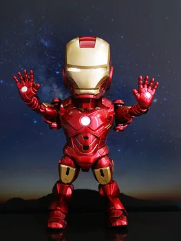 SAINTGI New Avengers Iron Man MARK Sound Control Light Hulkbuster MK2 MK42 MK20 Action Figures 18cm Kids Toys