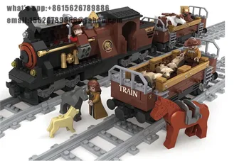 Ausini building block set compatible with lego transportation train 004 3D Construction Brick Educational Hobbies Toys for Kids