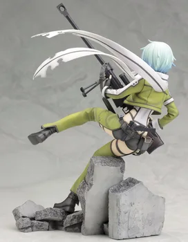 22.5cm Sword Art Online Model Asada Shino Action Figure SAO Sniper Shino Figure Toy