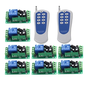 2*Controller+ 8*Receiver 12V 10A Fixed Encoding Remote Control Switch Control 4282