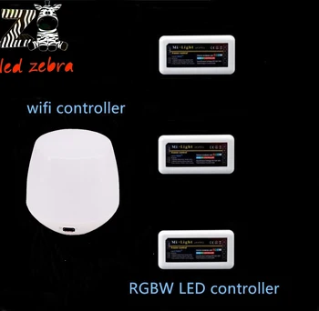 2016 new mi.light 2.4g wireless wifi ibox led controller+3pcs 4-zone rgbw led controller for rgbw led strip bulb