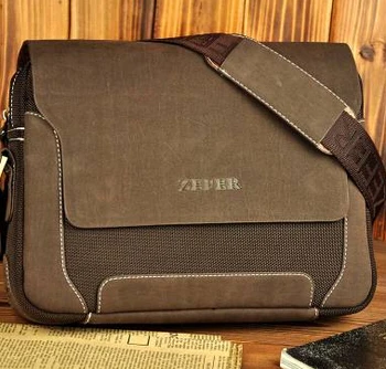New 2016 Canvas Handbags Hot Selling PU leather messenger bag fashion men's shoulder bag casual briefcase