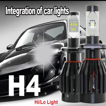 2PCS H4 H/L 12V-24V 55W/80W P43t-38 xenon blanc phare Cree Chip Led Ampoules CONVERSION(9004 9007 H13 Hi/Low Beam) For All Cars