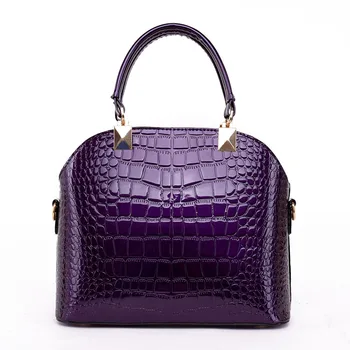 2016 Luxury Brand Handbag Famous Designer Classic Women Bags Colorful Ladies Handbag Purple Bags Fashion Tote HB08