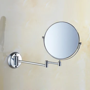 BAKALA Dual Makeup mirrors 1:1 and 1:3 magnifier Copper Cosmetic Bathroom Double Faced Bath Mirror wall mirror BR-6738